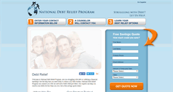 Desktop Screenshot of nationaldebtreliefprogram.org